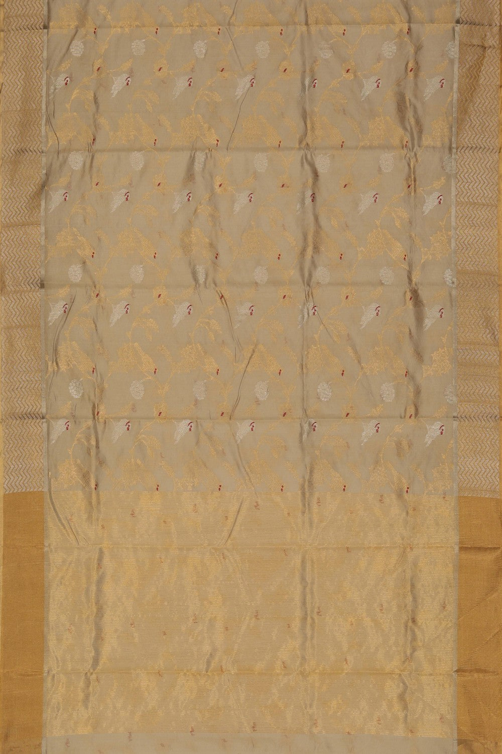 Image of Beige Chanderi Saree